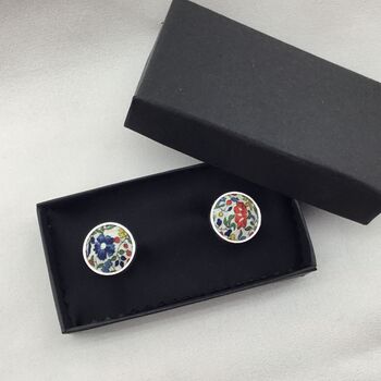 Liberty Cuff Links In Classic Floral Print, 4 of 10