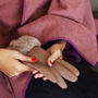 Soft Vegan Leather Gloves With Faux Fur Cuff, thumbnail 4 of 11