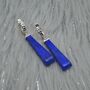 Lapis Lazuli 925 Silver Earrings, thumbnail 8 of 8
