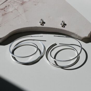 Sterling Silver Ombre Hoops, 5 of 6