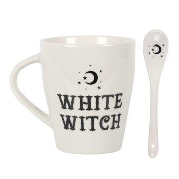 White Witch Mug And Spoon Set, 4 of 6