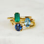 0.88ct Green Emerald Gold Ring, thumbnail 1 of 8