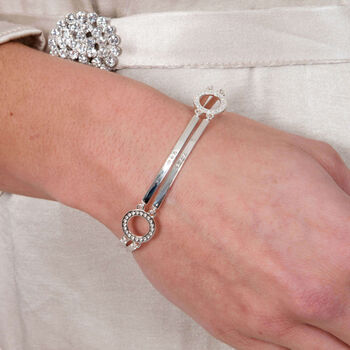 Art Deco Bracelet In 18ct Rose Gold Vermeil, 2 of 2