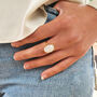 Statement Rainbow Moonstone June Birthstone Ring, thumbnail 2 of 8