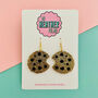 Cookie Glitter Earrings, thumbnail 1 of 2