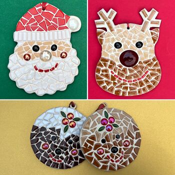 Father Christmas Mosaic Craft Kit, 2 of 2