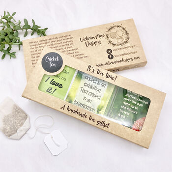 Cricket Gifts: Cricket Lovers Tea Gift Set, 3 of 12