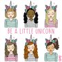Personalised Be A Little Unicorn Children's Print, thumbnail 2 of 4