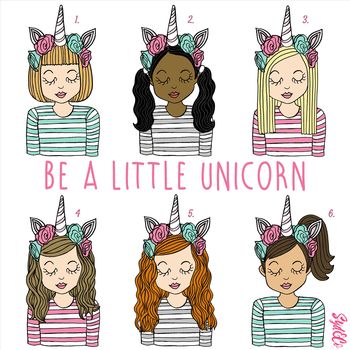 Personalised Be A Little Unicorn Children's Print, 2 of 4