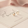 Gold And Sterling Silver Love Heart Studs, thumbnail 1 of 11