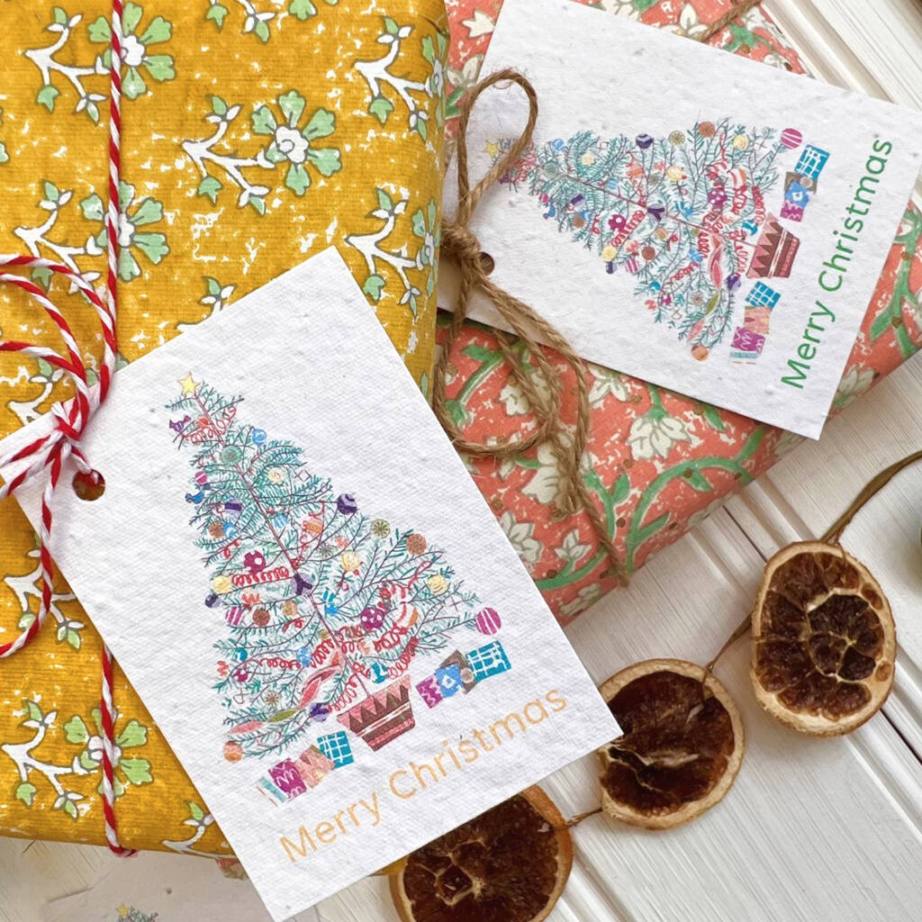 Plantable Christmas Seed Gift Tags, 1 of 4
