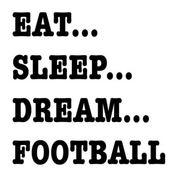 'Eat Sleep Dream' Sport Wall Sticker, 2 of 3