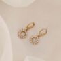 Lucy | 14k Gold Plated Huggie Hoop Earrings, thumbnail 6 of 6