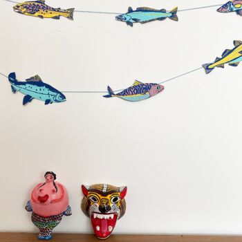 Fish Recycled Paper Garland, 2 of 5
