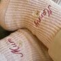 Personalised Cashmere Socks With Flower, thumbnail 4 of 6