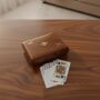 Wooden Birthday Gift; Wooden Double Playing Cards Game Set Holder, thumbnail 1 of 7