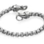 Mens Stainless Steel Large Belcher Link Chain Bracelet, thumbnail 4 of 8