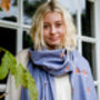 Personalised Silky Robin Print Scarf, thumbnail 2 of 3