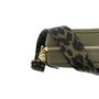 Olive Green Leather Crossbody Bag And Cheetah Strap, thumbnail 5 of 9