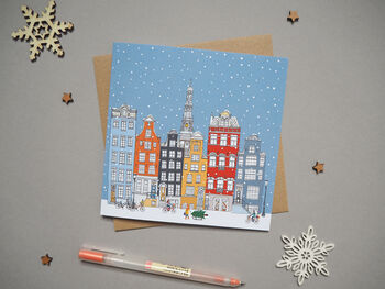 Five Cityscape Christmas Cards Mix And Match, 2 of 12