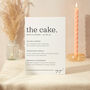 Wedding Cake Sign A4 Sturdy Foamex Sign Modern Serif, thumbnail 1 of 5