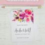 Bright Pinks Personalised Save The Date Card, thumbnail 1 of 3