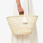 Bride Embroidered Handwoven Straw Bag, thumbnail 1 of 4