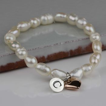 Personalised Children's Pearl And Heart Bracelet, 4 of 9