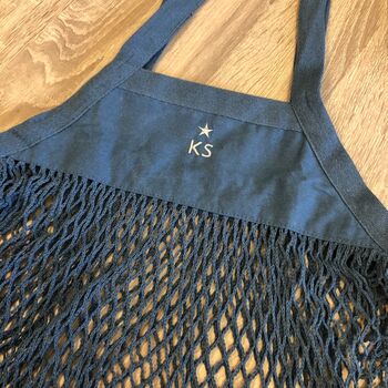 Personalised Organic Cotton Mesh Grocery Bag, 7 of 8