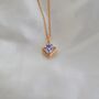 Rose Gold Pendant Birthstone Necklace June Alexandrite, thumbnail 1 of 6