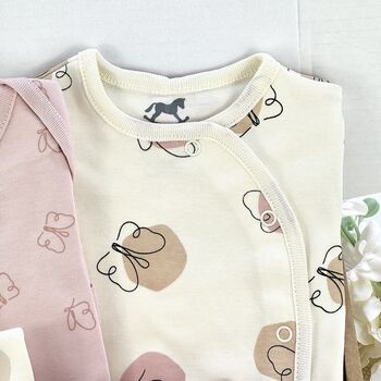 Butterflies And Bunny New Baby Girl Gift Set, 3 of 7