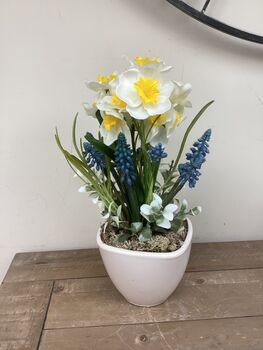 Spring Faux Silk Flower Arrangement Mothers Day Gift, 5 of 5