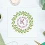 Personalised Monogram Wreath Christmas Cards, thumbnail 3 of 3