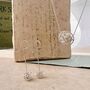 Intricately Woven Sterling Silver Nest Inspired Long Drop Earrings, thumbnail 6 of 11