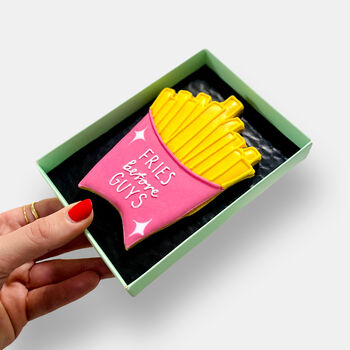 Fries Before Guys Letterbox Cookie, 3 of 9