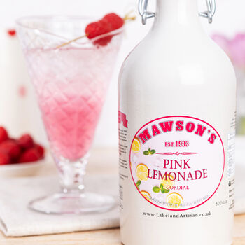 Mawson's Pink Lemonade Cordial In Stone Bottle, 2 of 5