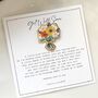 Get Well Soon Gift Enamel Pin Card – Everlasting Flower Bouquet Pin With Poem – Thinking Of You / Speedy Recovery Gift, thumbnail 9 of 12