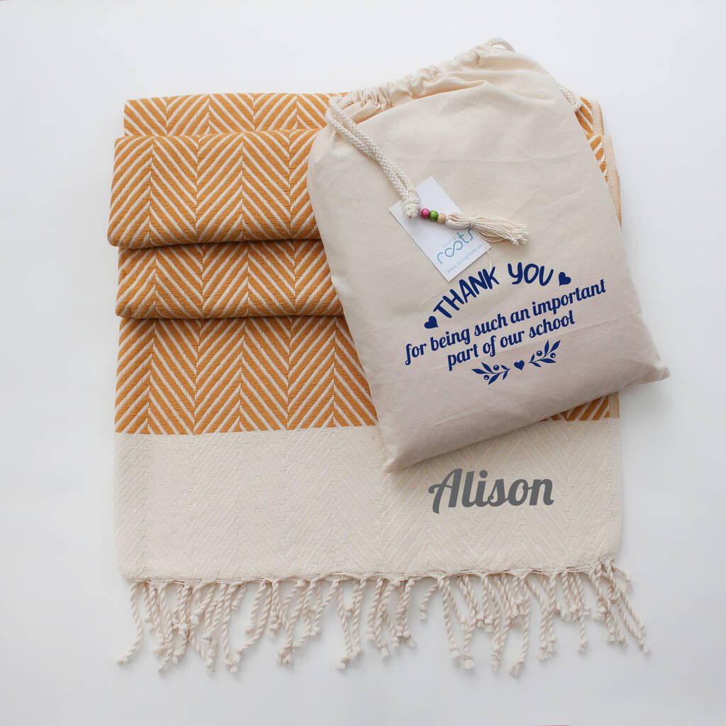 Personalised Soft Cotton Throw, Thank You Gift, 1 of 11