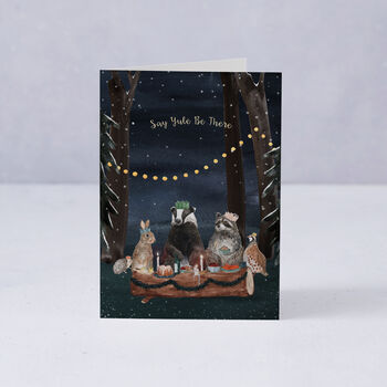 'Say Yule Be There' Christmas Card, 3 of 4