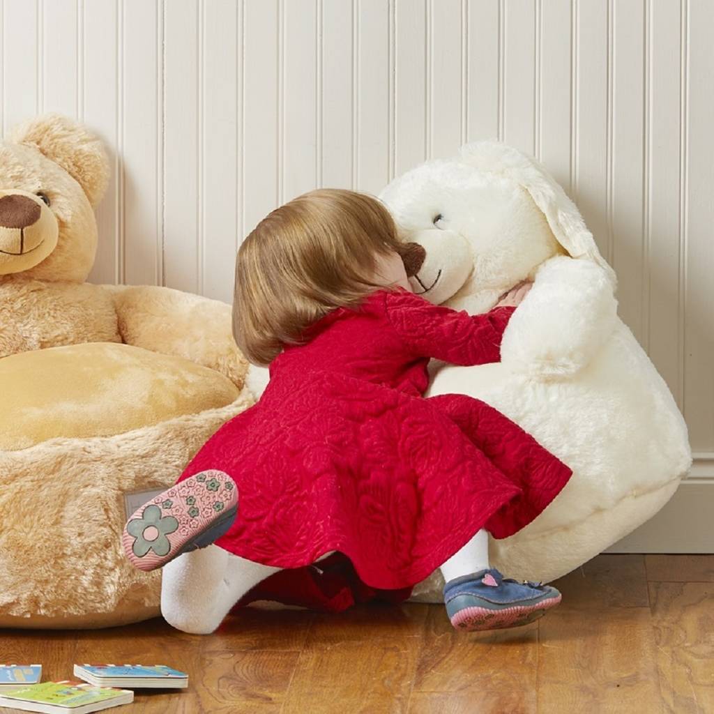 plush teddy bear chair