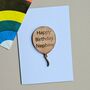 'Happy Birthday Nephew' Balloon Token And Card, thumbnail 1 of 2