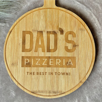 Bamboo Wood Pizza Board And Pizza Plate, 7 of 10