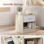 Set Of One/Two Bedside Table With Drawer End Table, thumbnail 8 of 12