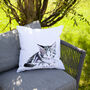 Inky Kitten Outdoor Cushion For Garden Furniture, thumbnail 6 of 8