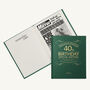 Personalised 40th Birthday Milestone Newspaper Book, thumbnail 1 of 11