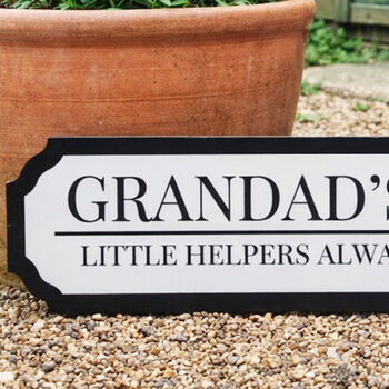 Personalised Small Grandad's Shed Road Sign Garden Wall Plaque Gift, 5 of 5