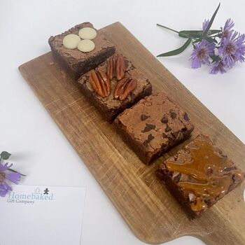 Four Brownies Mixed Flavours Letterbox Gift, 6 of 6