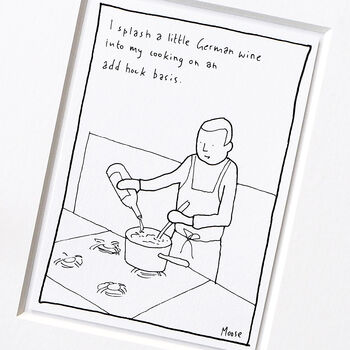 'Add Hock' Wine And Cooking Cartoon, 2 of 6