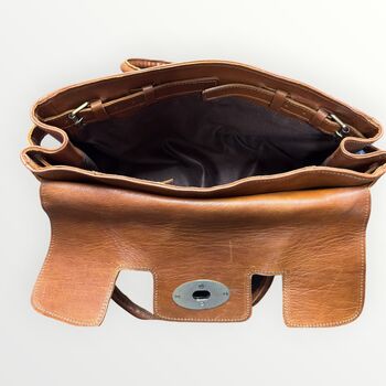 Harriet Leather Tote Bag | Handcrafted Full Grain Work And Laptop Tote, 11 of 12