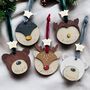 Hand Painted Personalised Christmas Decoration | Bear, thumbnail 3 of 8